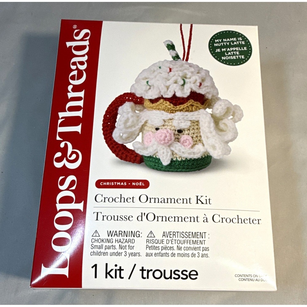 Loops & Threads Nutty Latte Christmas Crochet Ornament Kit, 1 Kit